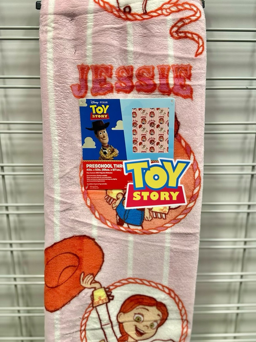 Toy Story Jessie Pink Preschool Throw Blanket